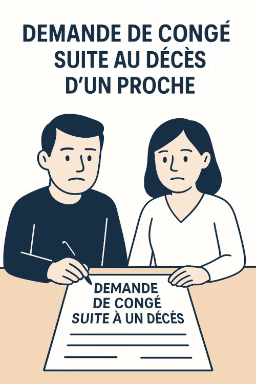 Demande de congé suite au décès d'un proche