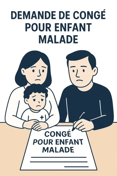 Demande de congé pour enfant malade