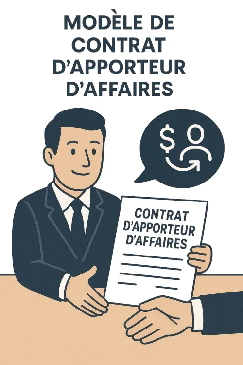 Modèle de contrat d'apporteur d'affaires - PDF et Word