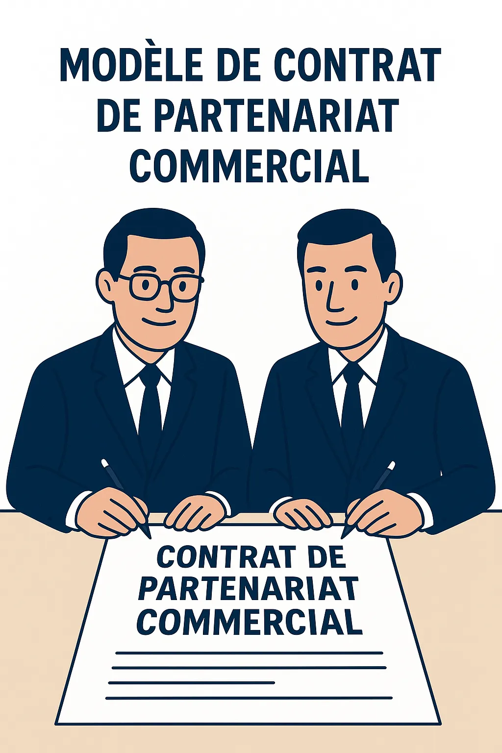 Modèle de contrat de partenariat commercial à personnaliser
