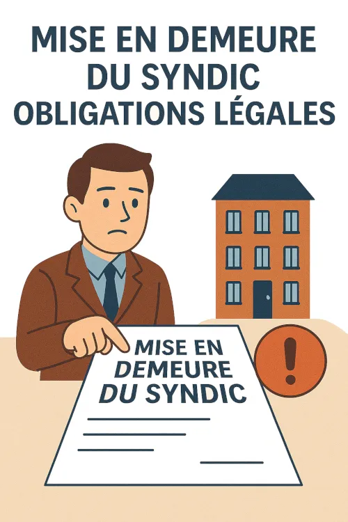 Mise en demeure du syndic : obligations légales