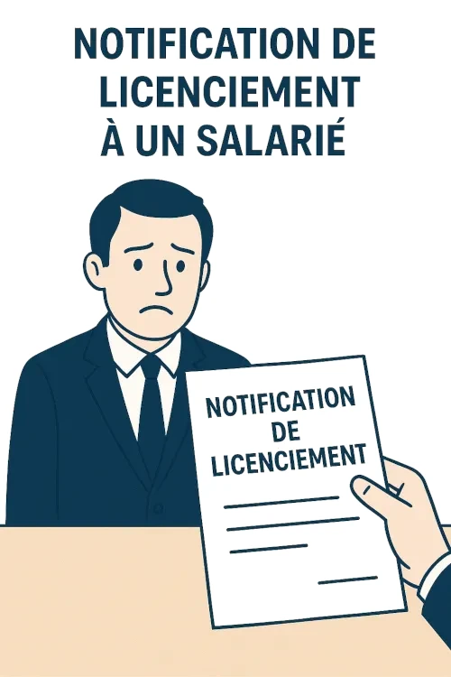Notification de licenciement à un salarié