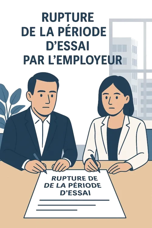 Modèle de rupture de la période d'essai par l'employeur